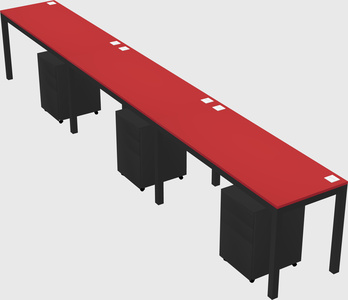 Rectangular desk