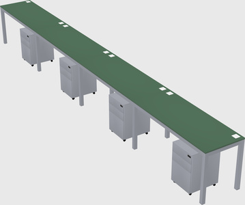 Rectangular desk