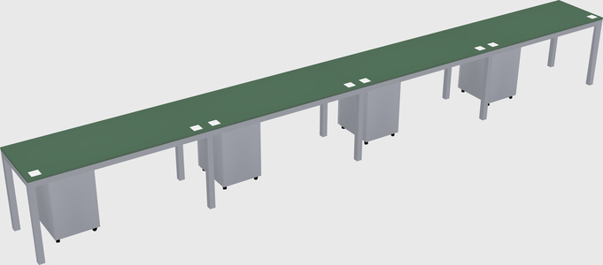Rectangular desk