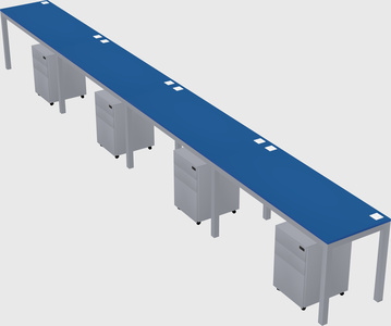Rectangular desk