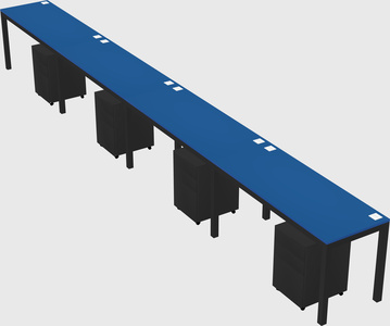Rectangular desk