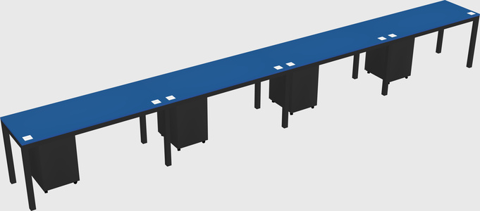 Rectangular desk