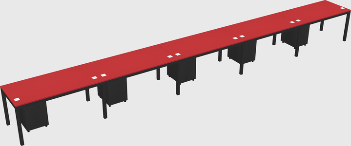 Rectangular desk