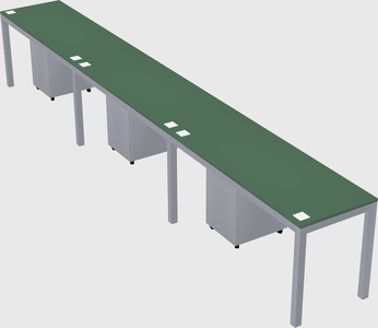 Rectangular desk