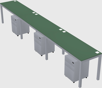 Rectangular desk