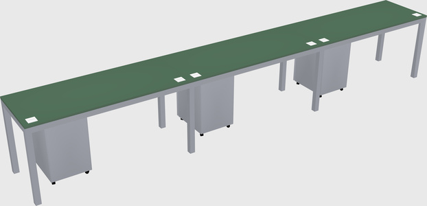 Rectangular desk