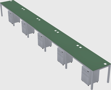 Rectangular desk