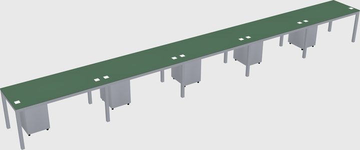 Rectangular desk