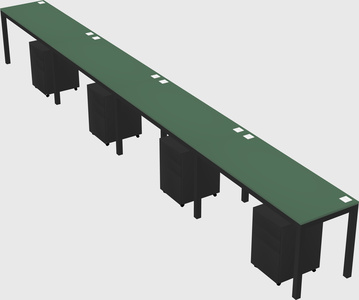 Rectangular desk