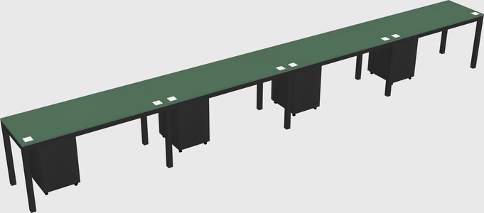 Rectangular desk