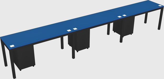 Rectangular desk