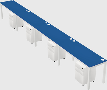 Rectangular desk