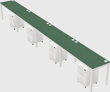 Rectangular desk