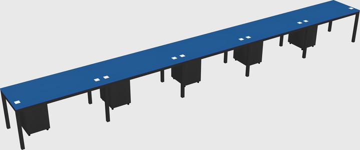 Rectangular desk