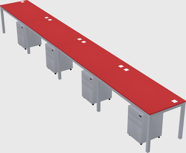 Rectangular desk