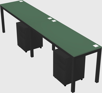 Rectangular desk