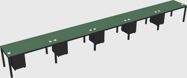 Rectangular desk