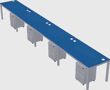 Rectangular desk