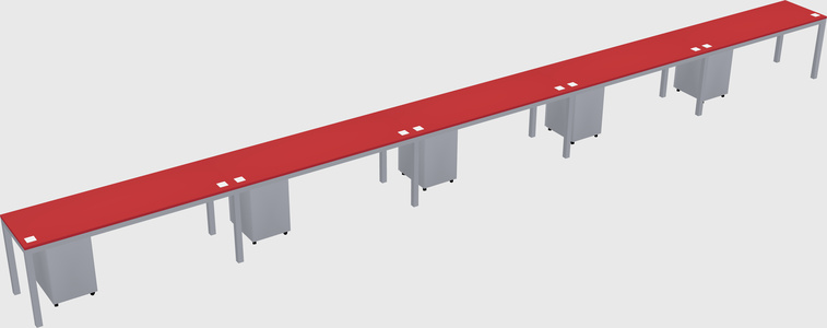 Rectangular desk