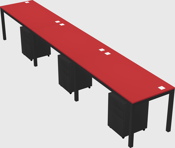Rectangular desk