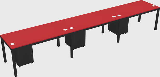 Rectangular desk