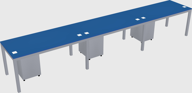 Rectangular desk