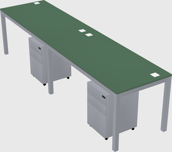 Rectangular desk