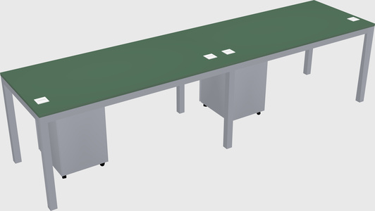 Rectangular desk