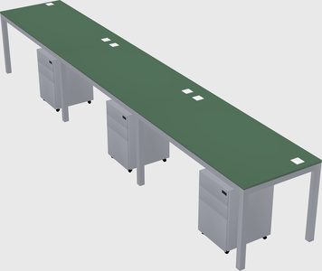Rectangular desk
