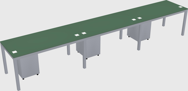 Rectangular desk