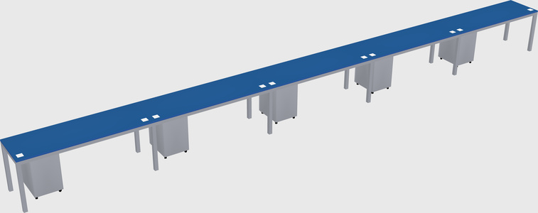 Rectangular desk
