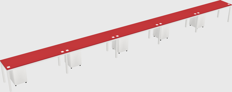 Rectangular desk