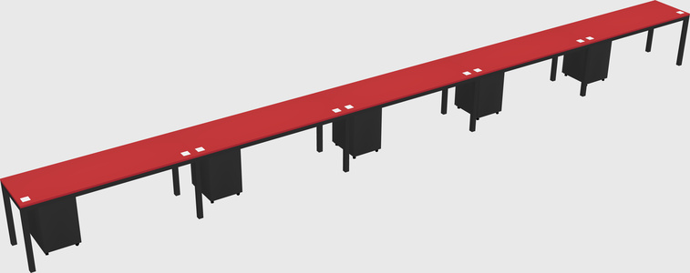 Rectangular desk