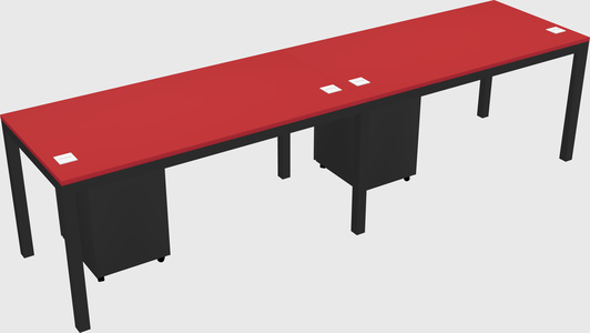 Rectangular desk