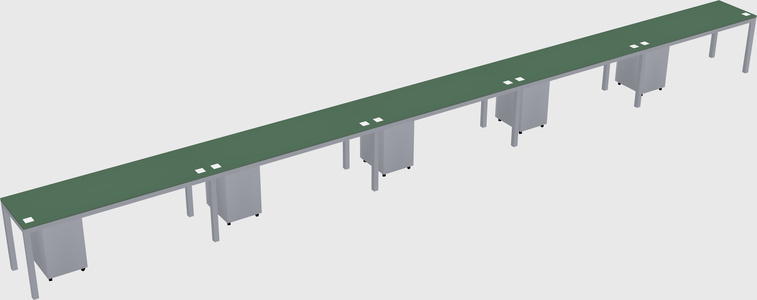 Rectangular desk