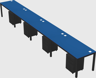 Rectangular desk
