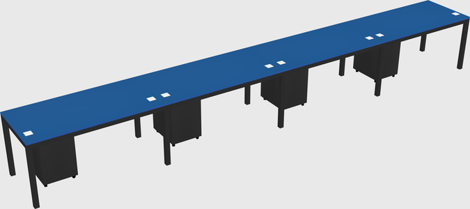Rectangular desk