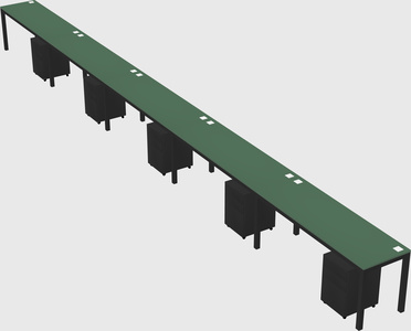 Rectangular desk