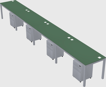 Rectangular desk