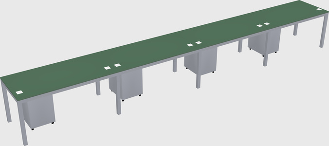 Rectangular desk