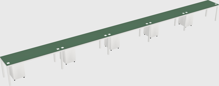 Rectangular desk