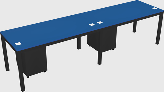 Rectangular desk