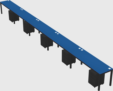 Rectangular desk