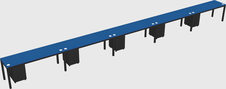 Rectangular desk
