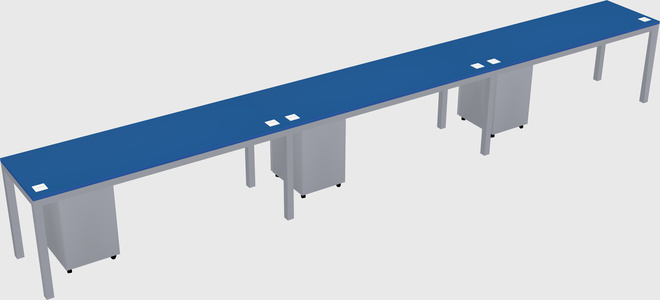Rectangular desk