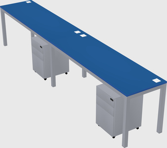 Rectangular desk