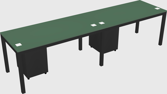 Rectangular desk