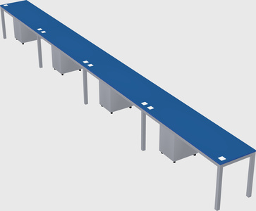 Rectangular desk