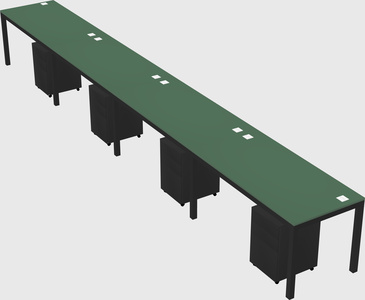 Rectangular desk