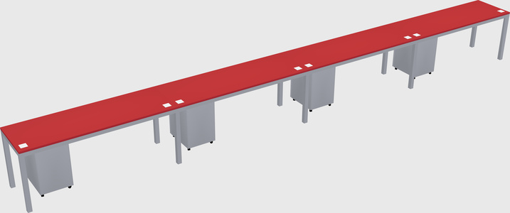 Rectangular desk